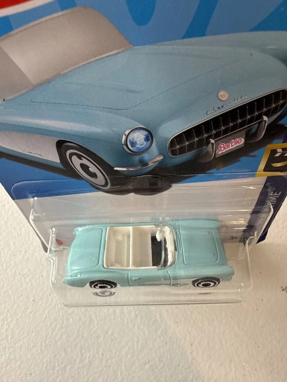 Hot Wheels 1956 Corvette Barbie Screen Time 9/10 2023 Diecast Car